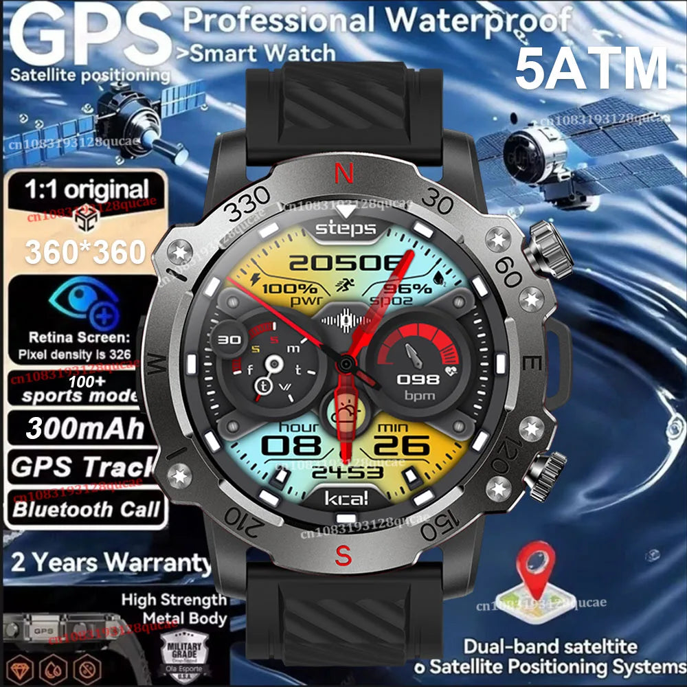 Reloj Inteligente GPS Doble Banda GNSS Militar