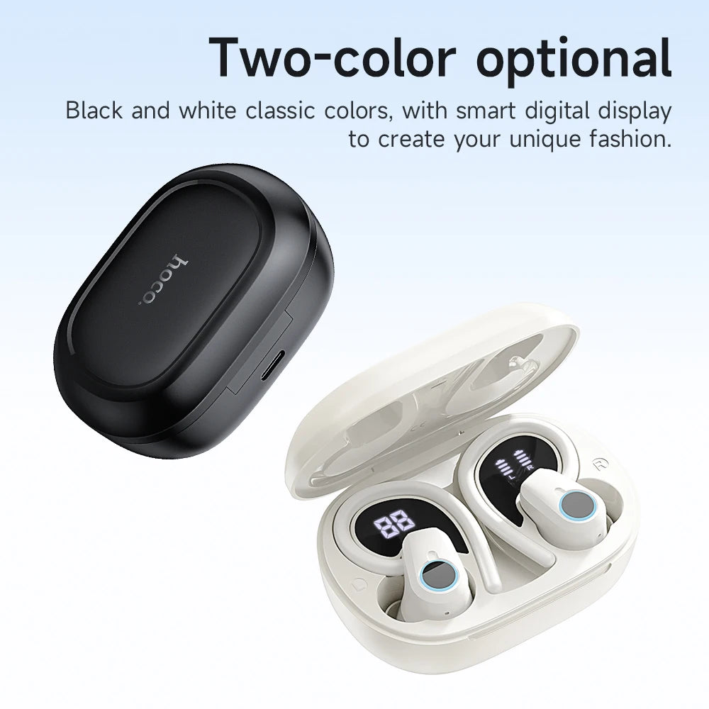 HOCO EQ8 Auriculares Bluetooth 5.3 Pantalla LED HiFi