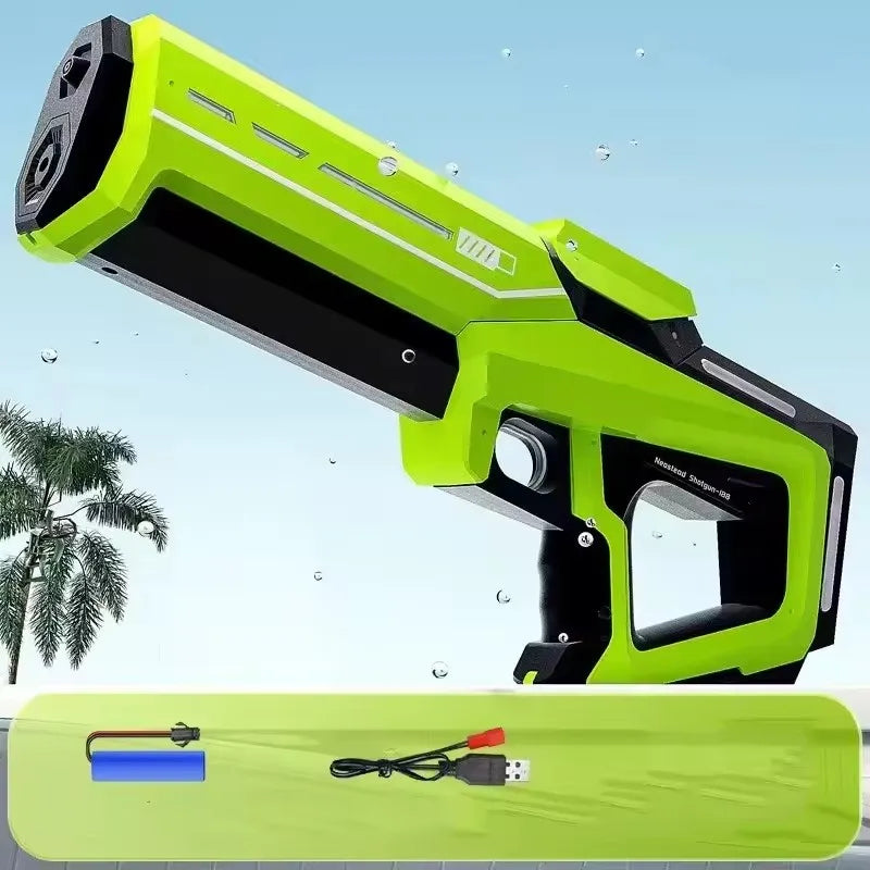 Pistola de Agua Eléctrica para Adultos, Potente Pistola de Agua Automática con Succión, Regalo de Verano, Juego para Playa, Piscina, Jardín, Diversión al Aire Libre