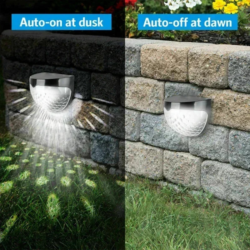 Set de 6 Lámparas Solares LED para Jardín y Valla