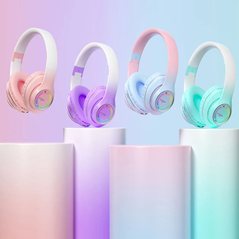 Auriculares Bluetooth Infantiles con Luces LED y Micrófono