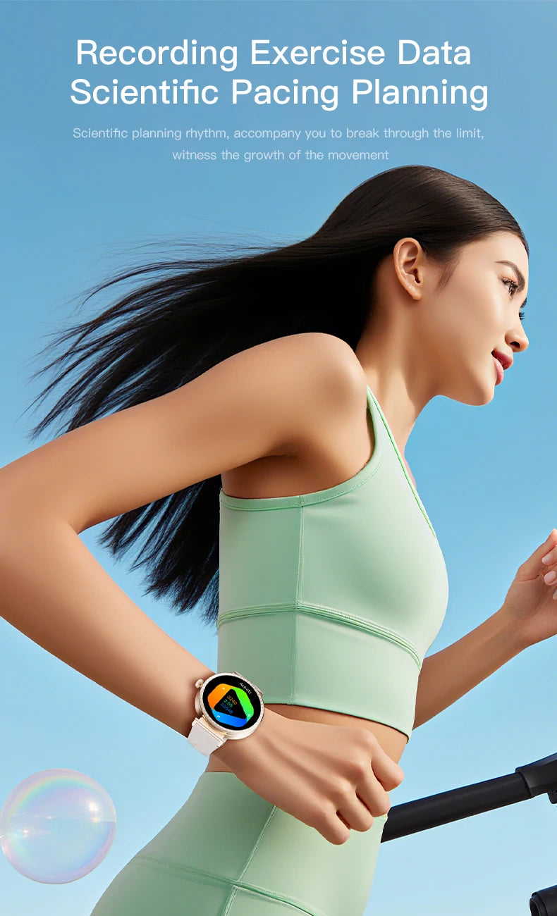 LIGE Reloj Inteligente Lujo con Diamantes GPS