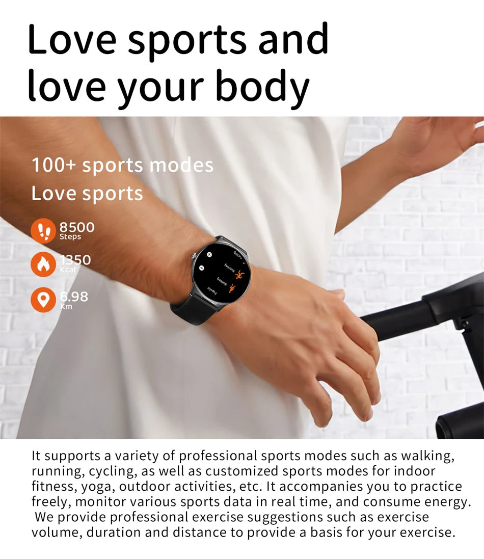 Reloj Inteligente LIGE AMOLED con Monitor Menstrual