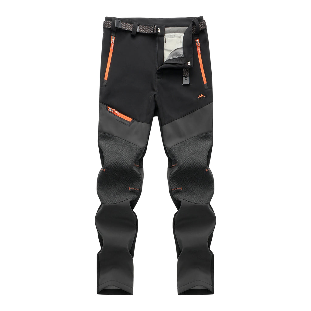 Pantalones de Senderismo Impermeables con Forro Polar para Hombre