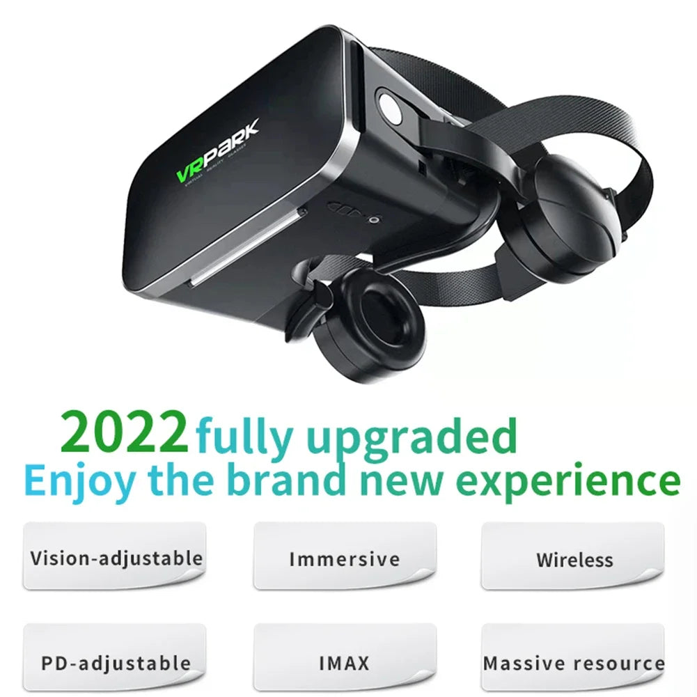 Gafas de realidad Virtual VR, auriculares 3D, dispositivos Bluetooth, casco para teléfono inteligente, lentes, auriculares Viar para teléfono inteligente, móvil