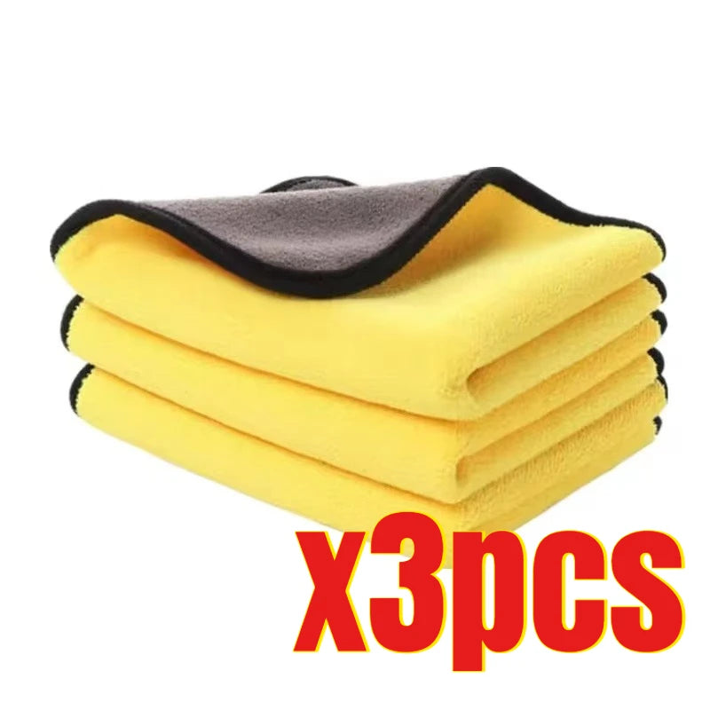 Toallas de Microfibra para Auto 30x30cm, Set de 3/5/10 Unidades