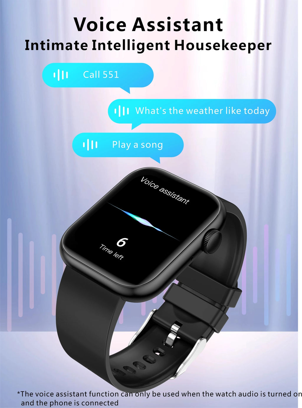 LIGE Reloj Inteligente Mujer Táctil Temperatura