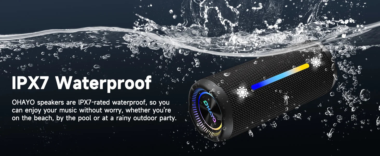 Ohayo Altavoz Bluetooth 35W 360° IPX7 24H