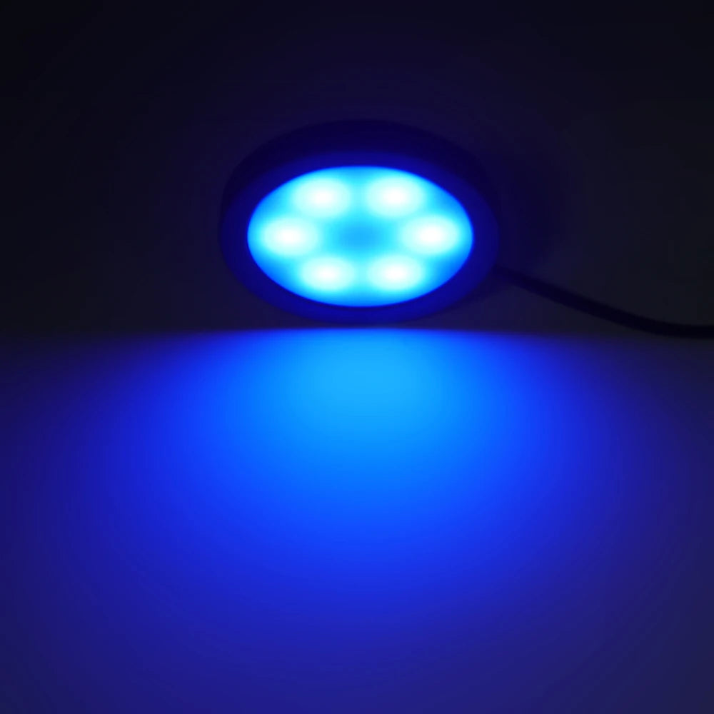 Luz RGB remota de 24 teclas para debajo de gabinete, interruptor USB de 5V, Kit de 1 2 4 6 luces, lámpara delgada para vitrina de cocina, acento de escritorio para Bar en casa