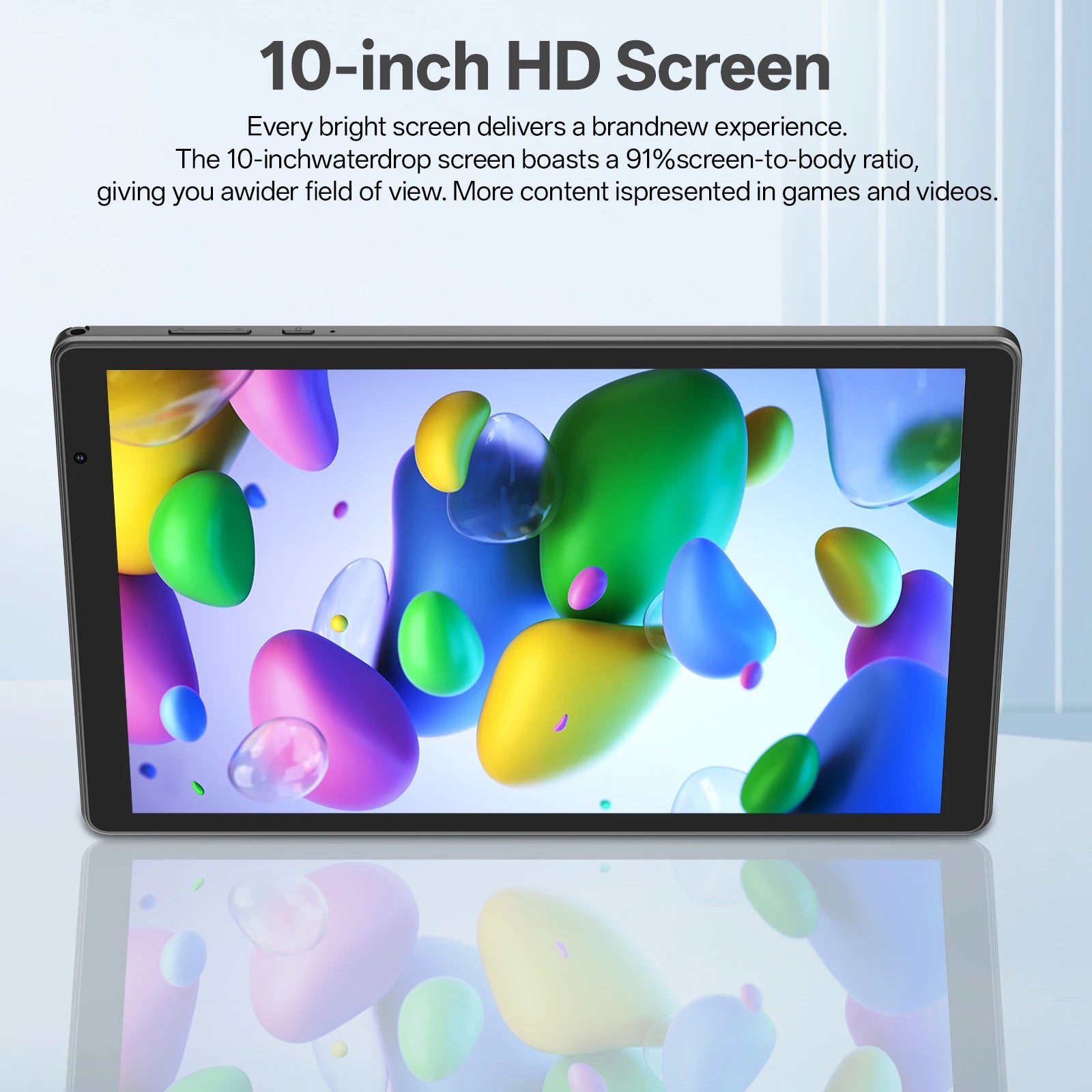 Nueva Tablet Android 14 de 10.0 Pulgadas Actualizada 2026, 4GB de RAM (2+2GB Expandible), 32GB de ROM, Compatible con 5G WiFi + WiFi 6, Funda Gratis