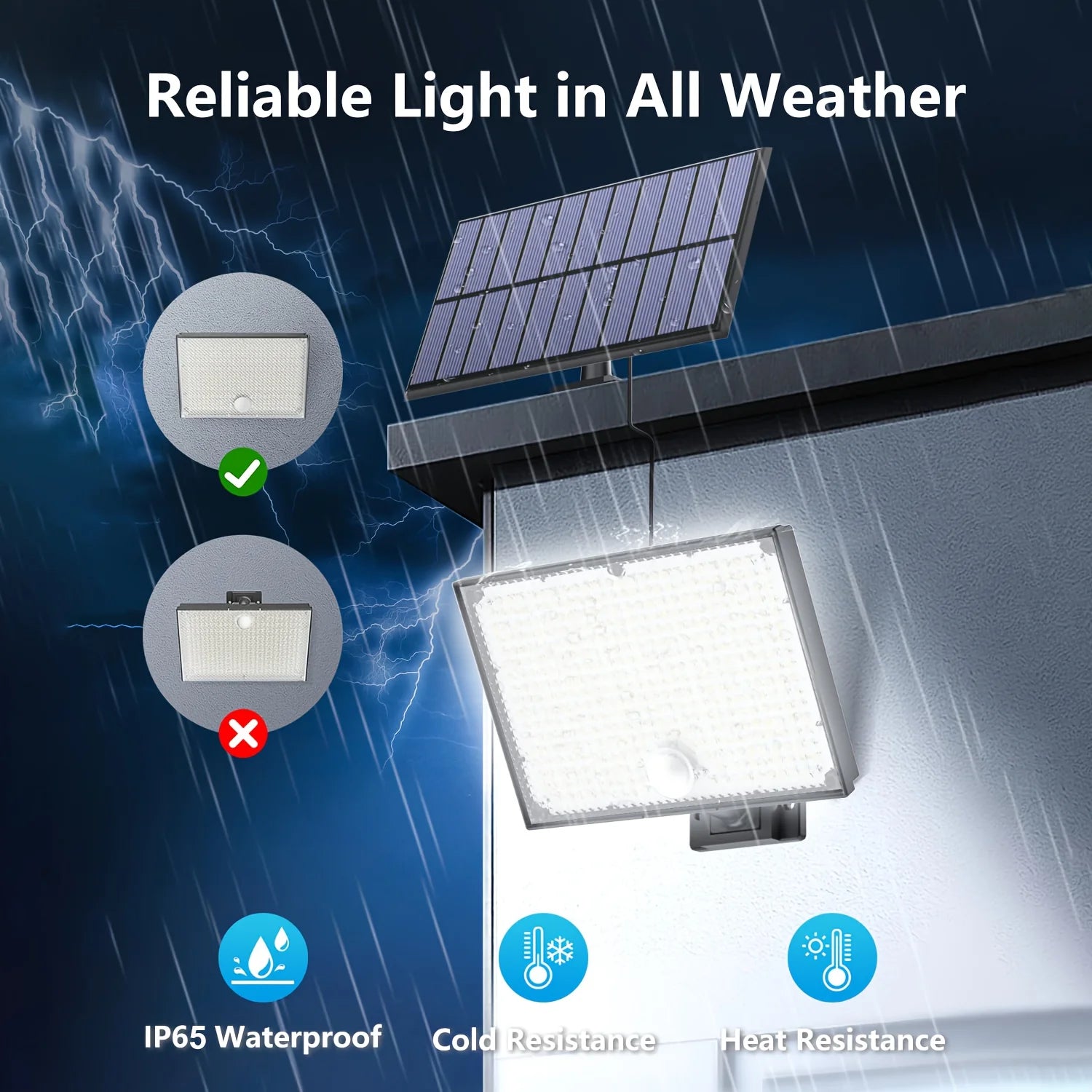Luz Solar LED 400 con Sensor de Movimiento para Exterior