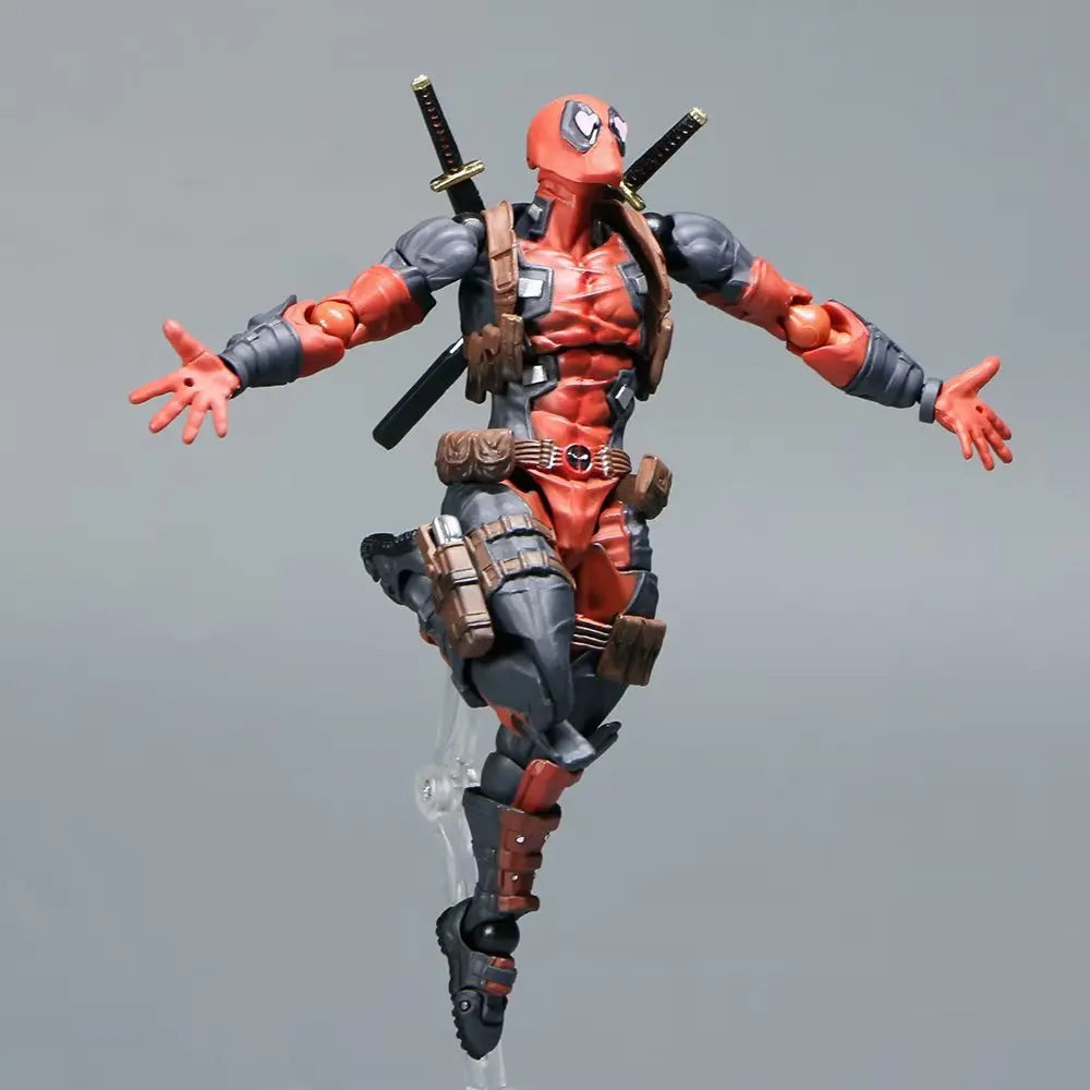 INCREDIBLE YAMAGUCHI Deadpool & Wolverine 2,0 figura de acción gris mutantes articulación móvil KAIYODO Wade modelo película juguetes para niños regalo