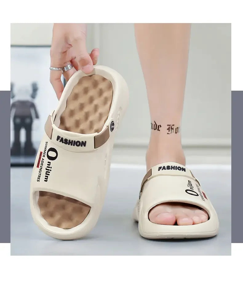 Sandalias slide para hombre en EVA antideslizante para playa e interior