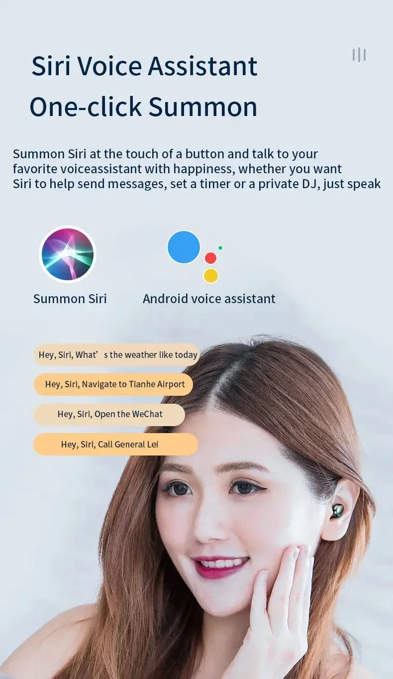Auriculares Bluetooth TWS F9-5C impermeables con pantalla digital