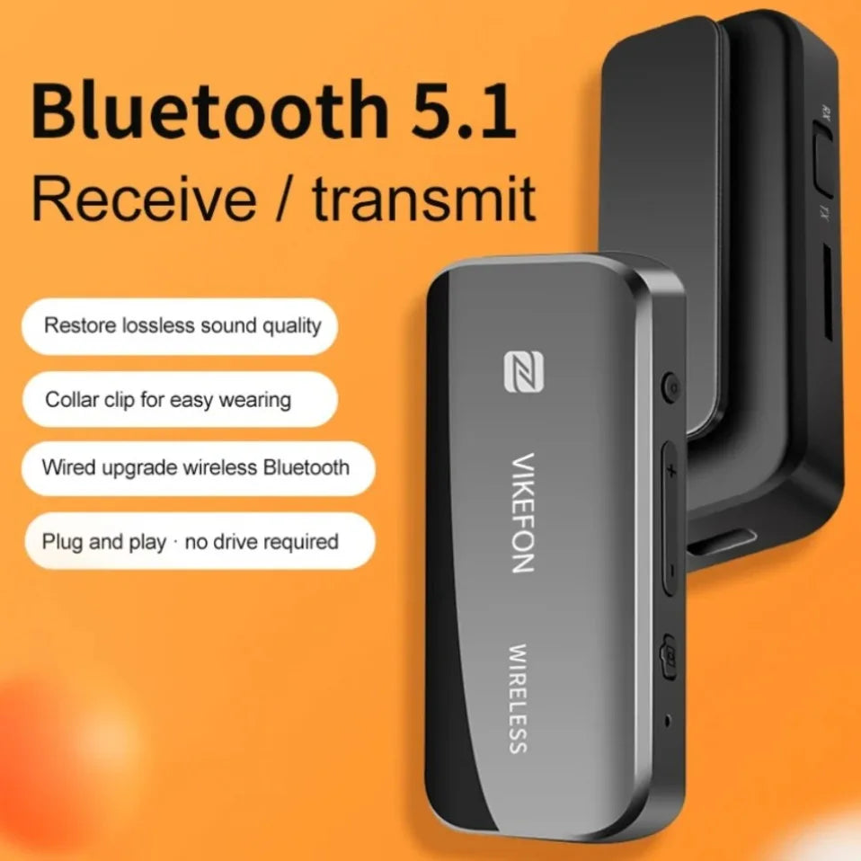 Receptor de Audio Bluetooth 5,0, adaptador auxiliar, Dongle inalámbrico, tarjeta NFC TF, conector de 3,5mm, manos libres para TV, PC, altavoz, Kit para coche
