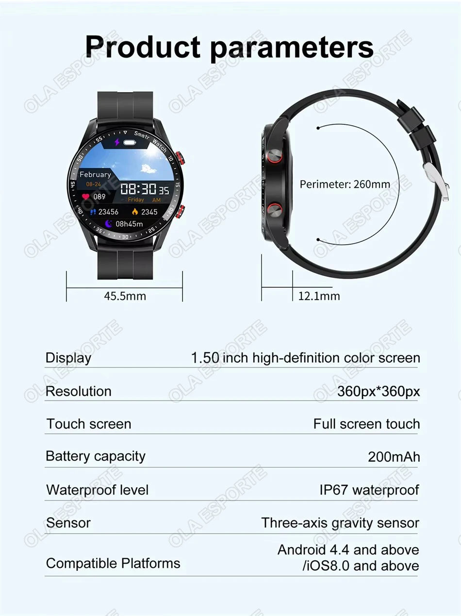 Reloj Inteligente Pantalla Táctil 1.5 Llamadas BT
