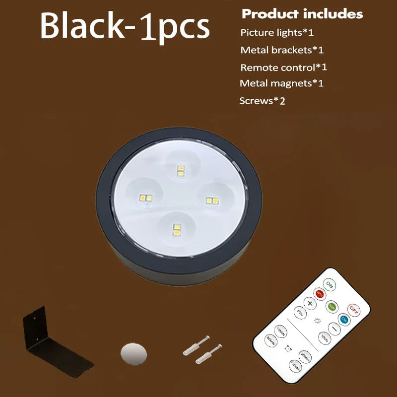 Luz LED Magnética para Cuadros con Control Remoto