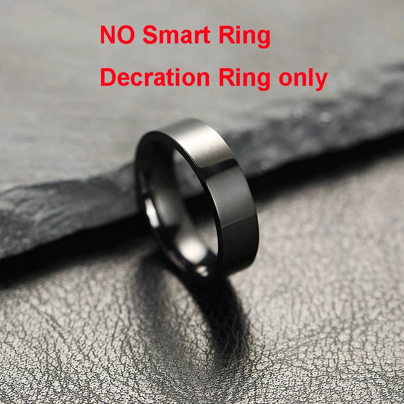 Anillo inteligente pantalla táctil LED Monitor de salud Control de gestos estuche de carga inalámbrica anillo deportivo impermeable hombres mujeres 2025