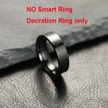 Anillo inteligente pantalla táctil LED Monitor de salud Control de gestos estuche de carga inalámbrica anillo deportivo impermeable hombres mujeres 2025