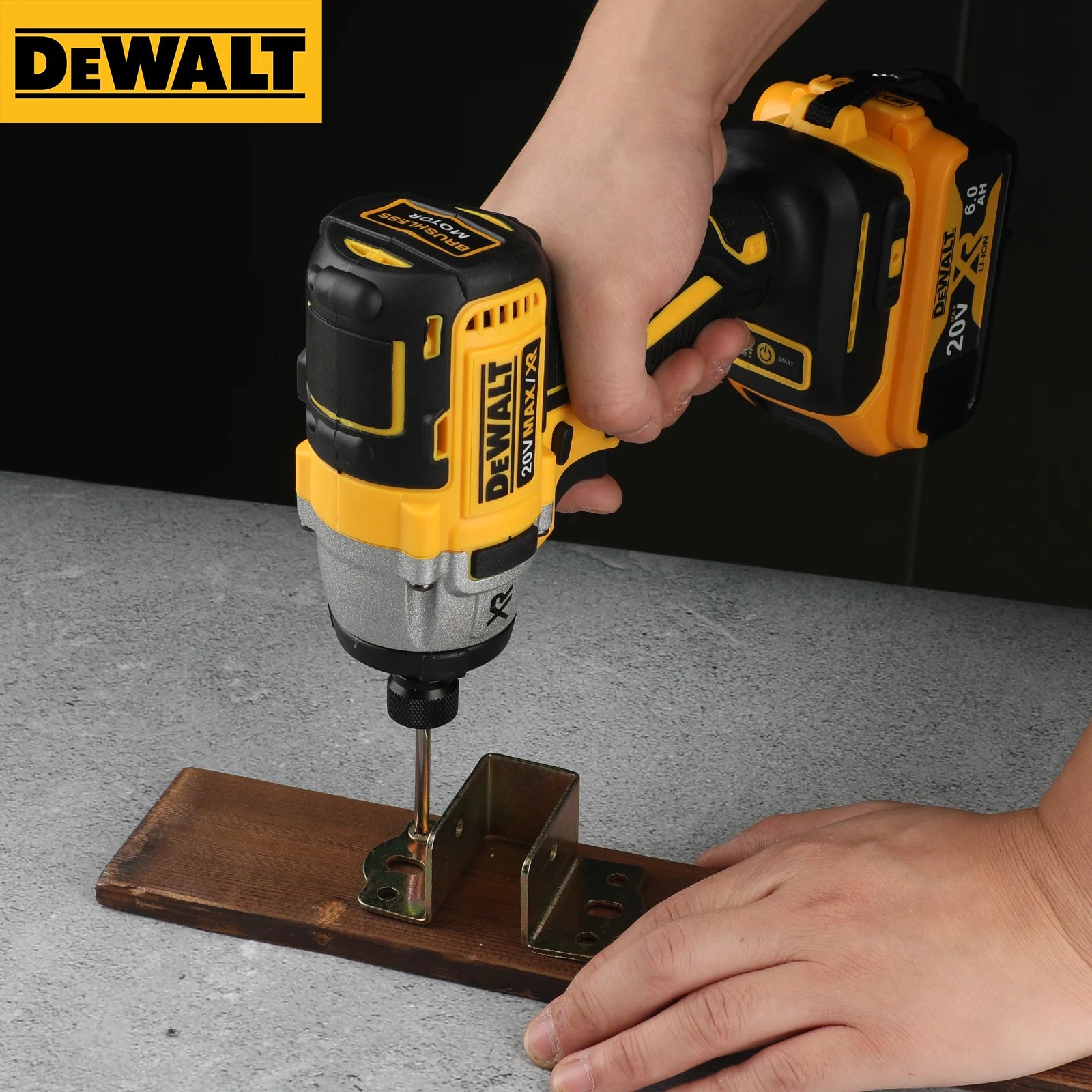 Taladro de impacto sin escobillas Dewalt, DCF887 205N. Destornillador inalámbrico con batería M, 20V Dewalt