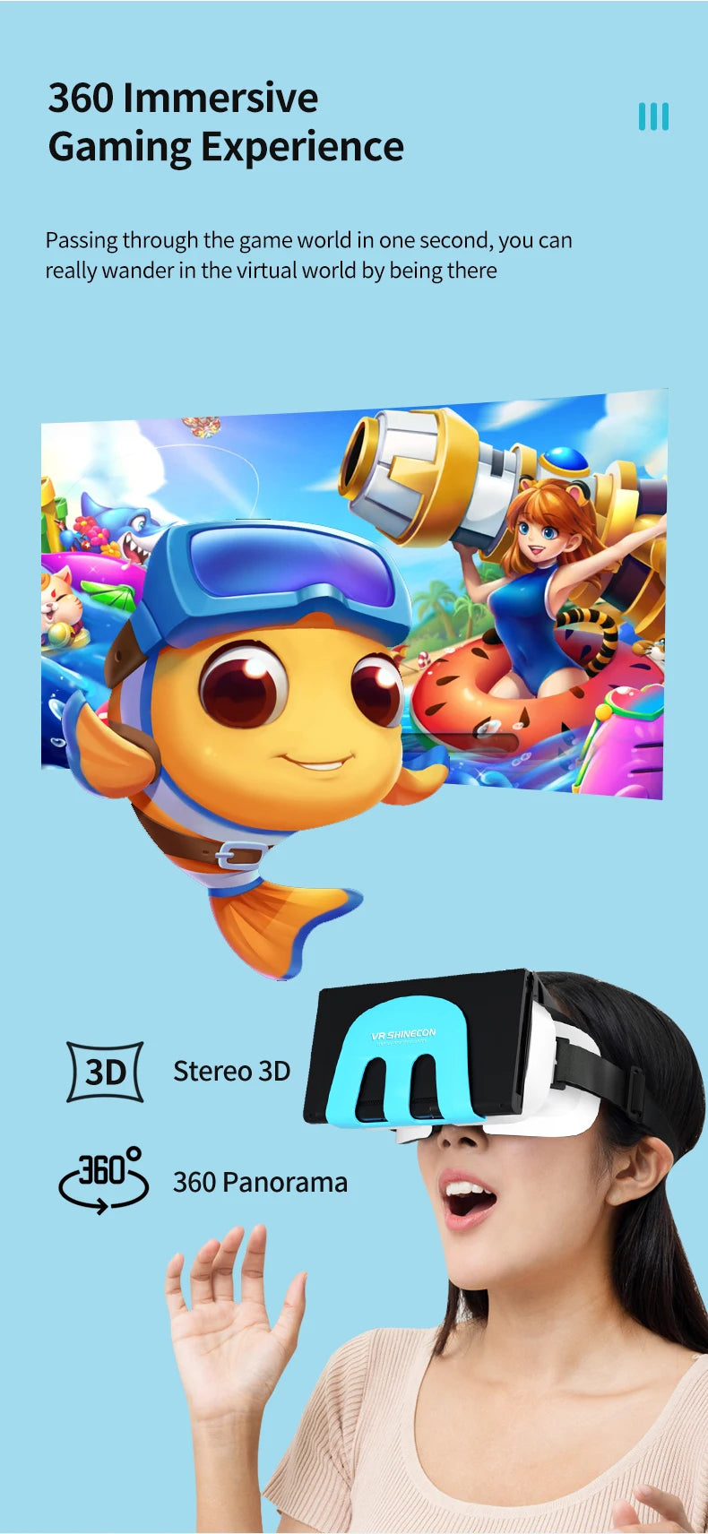 Shinecon G11 VR para Nintendo Switch y OLED 3D, gafas de realidad Virtual, dispositivos de auriculares, lentes de casco, accesorios para juegos