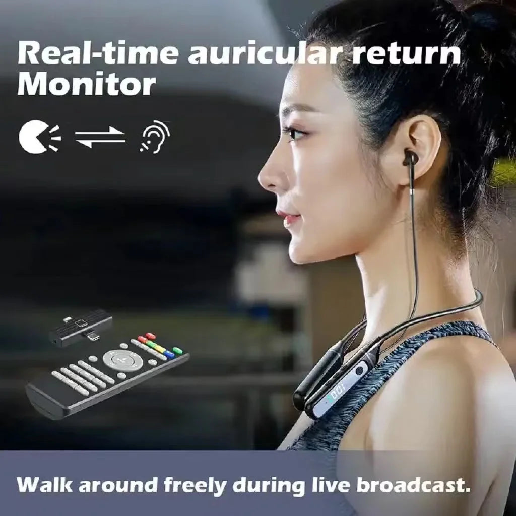 Auriculares Bluetooth 5.3 para Karaoke en Vivo con Tarjeta de Sonido