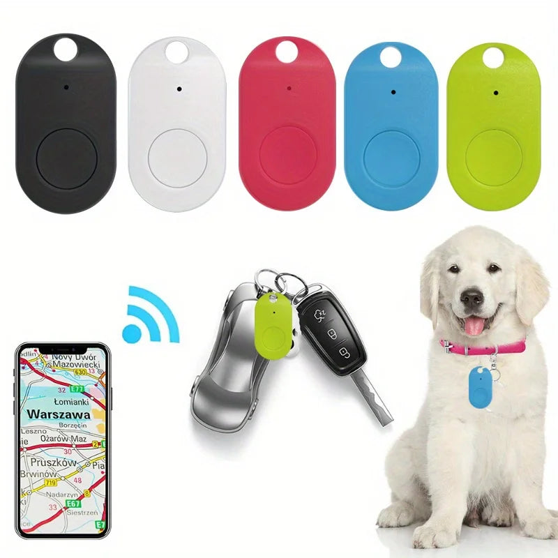 Dispositivo inteligente de seguimiento GPS portátil, localizador de llaves para perro, gato, BILLETERA, llavero, equipaje, 1 piezas