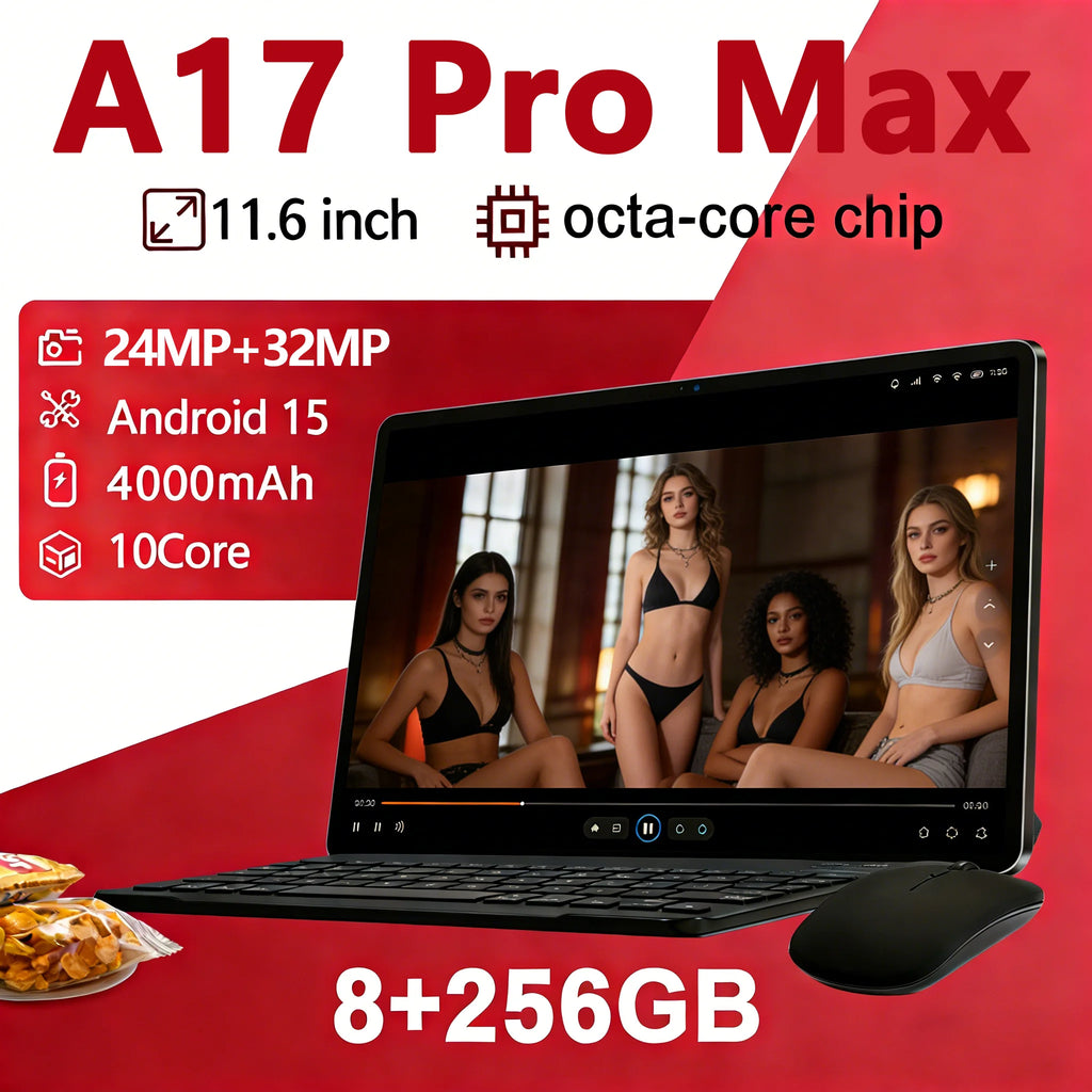 Nueva Tablet Android 2025 Mejorada, Pantalla HD de 10.1 Pulgadas, Octa Core, 8GB RAM, 256GB ROM, Llamadas Telefónicas, WiFi, Google Play