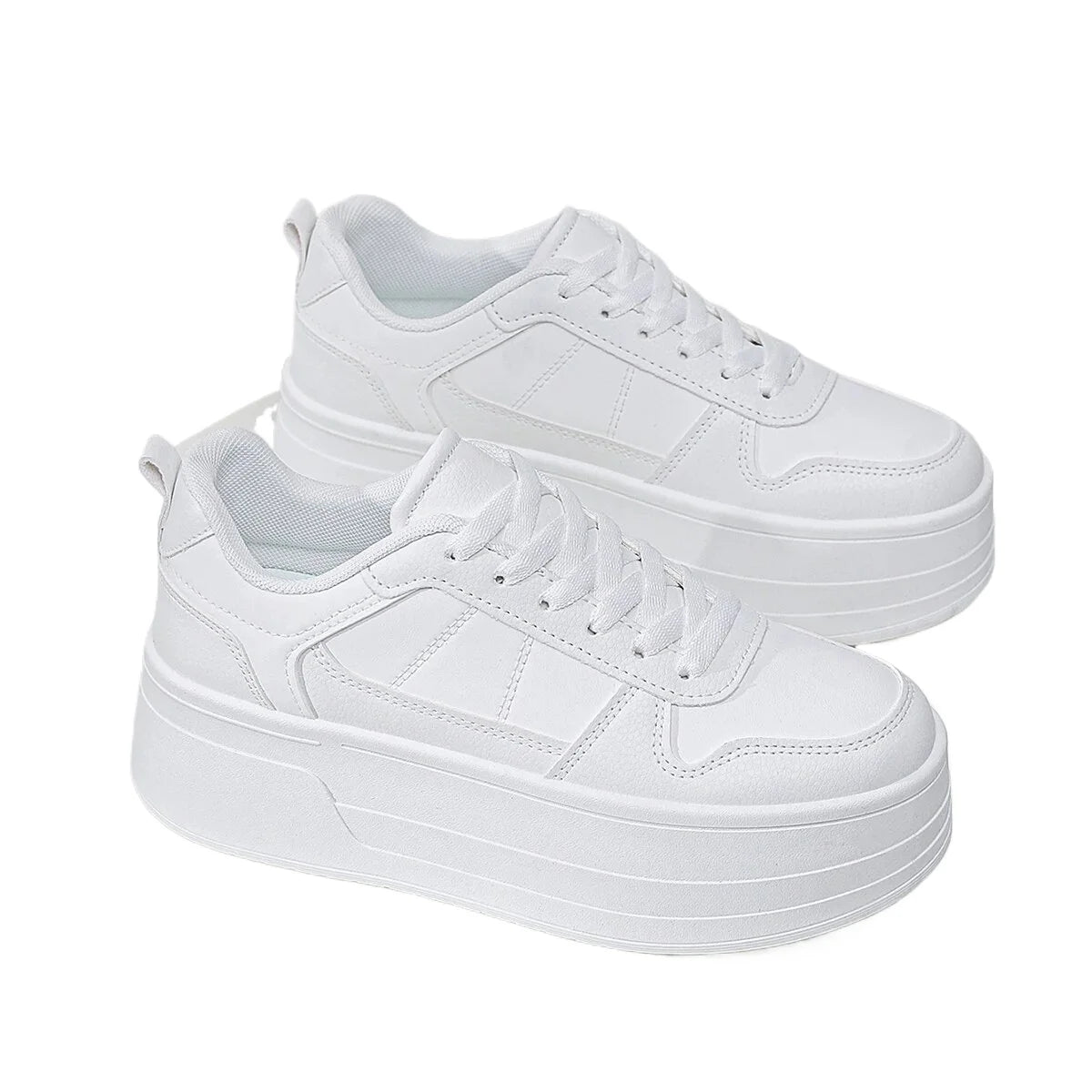 Zapatillas de plataforma para mujer con malla transpirable - 5 cm