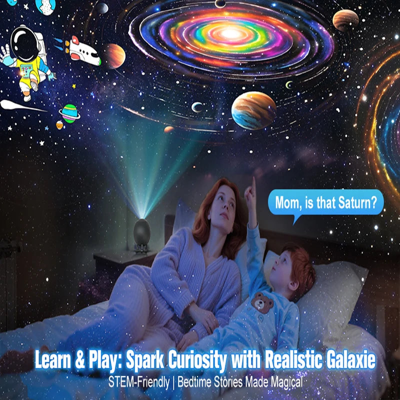 Proyector planetario para dormitorio, 12 discos de imágenes, proyectores de galaxia, luz nocturna de estrellas, iluminación de ambiente de techo, lámpara espacial
