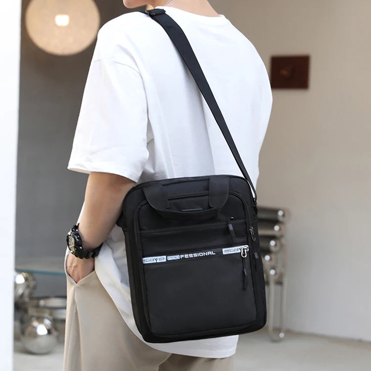 Bolso Cruzado para Hombre Multifuncional Correa Ajustable