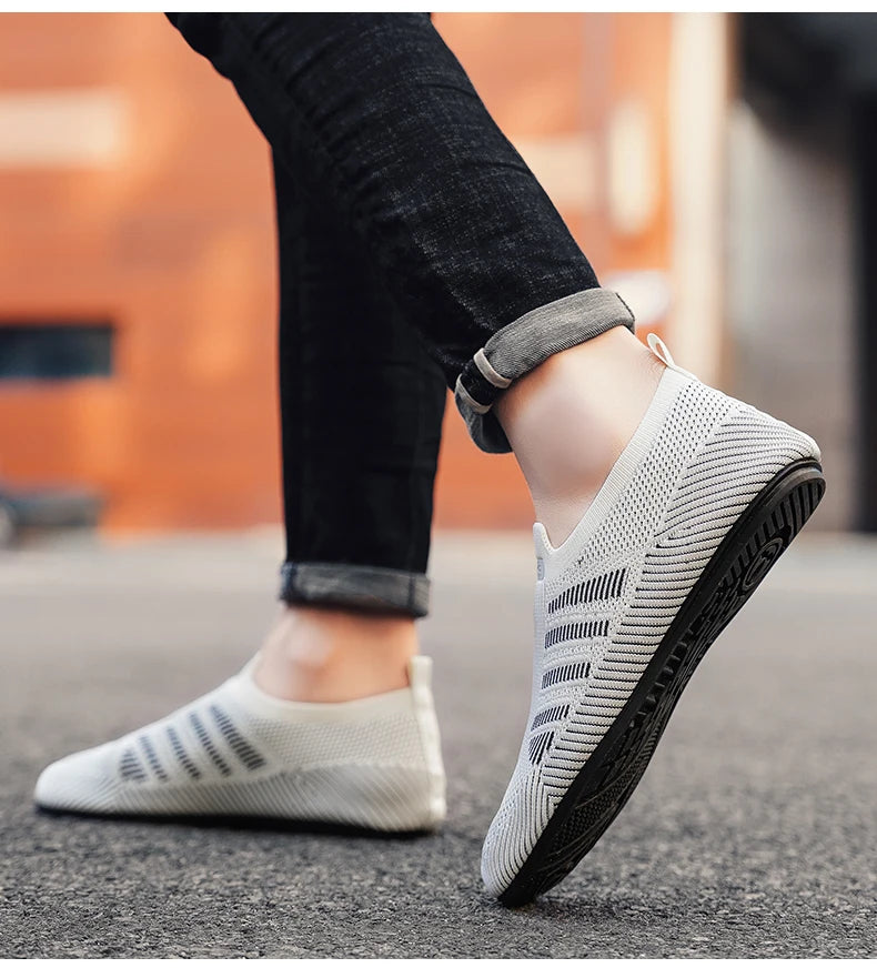 YRZL, mocasines de malla para hombre, mocasines para conducir, zapatos planos con parte inferior fina para caminar, mocasines informales antideslizantes transpirables, zapatos de verano para hombre