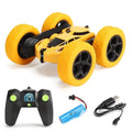 Coche acrobático RC para niños, doble cara, con tapa, 2,4G, Control remoto, rotación derecha 360, todoterreno, regalos de coche RC para niños, adultos y niños