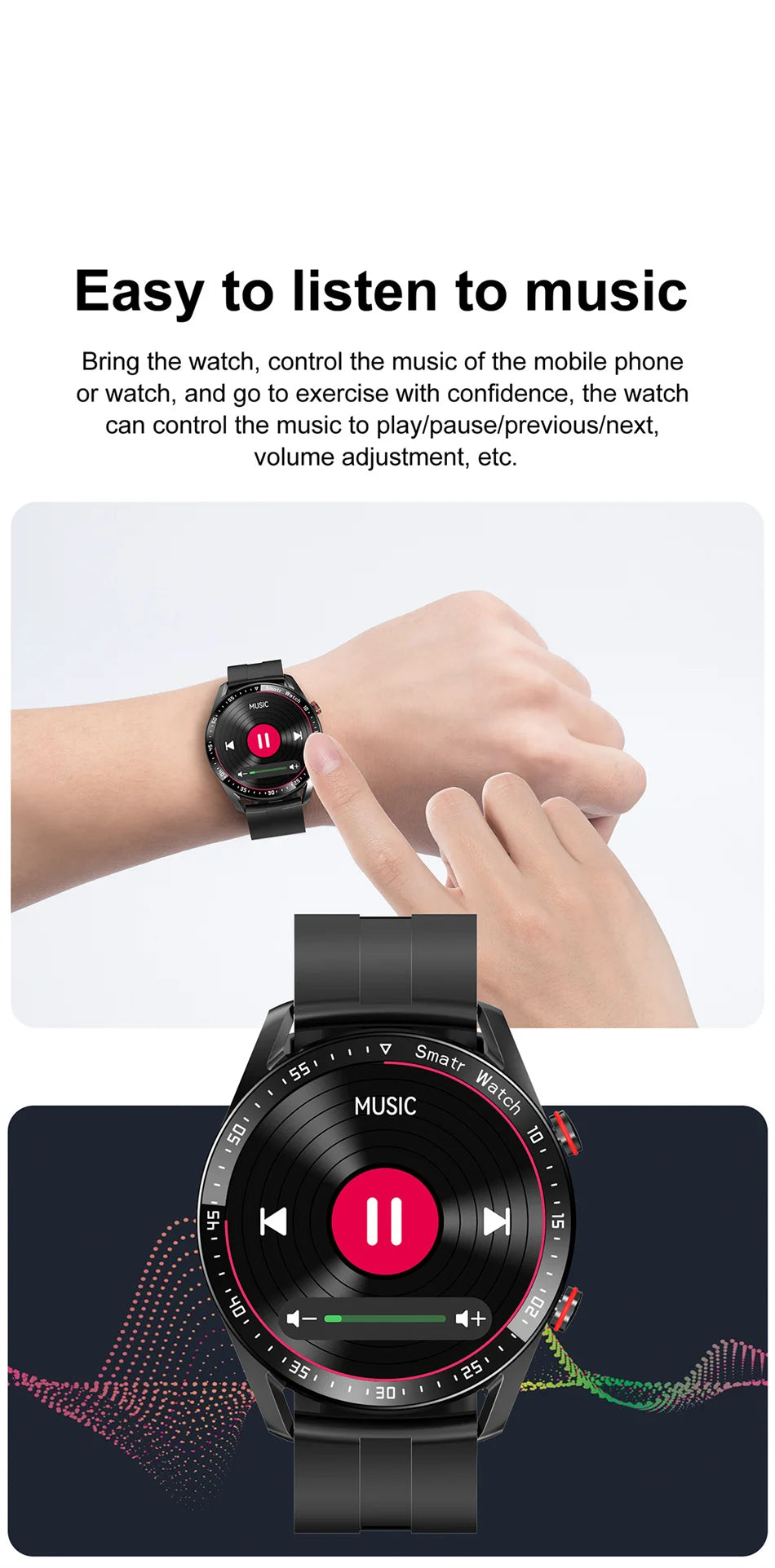 Reloj Inteligente Voz AMOLED ECG+PPG Bluetooth