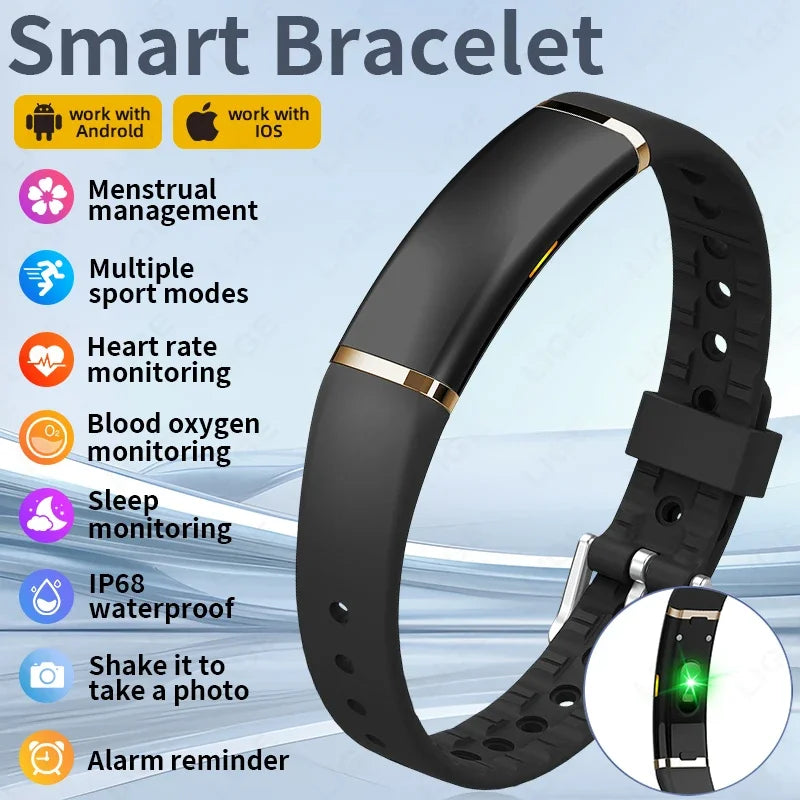 Pulsera inteligente Bluetooth LIGE con monitor de salud y frecuencia cardíaca