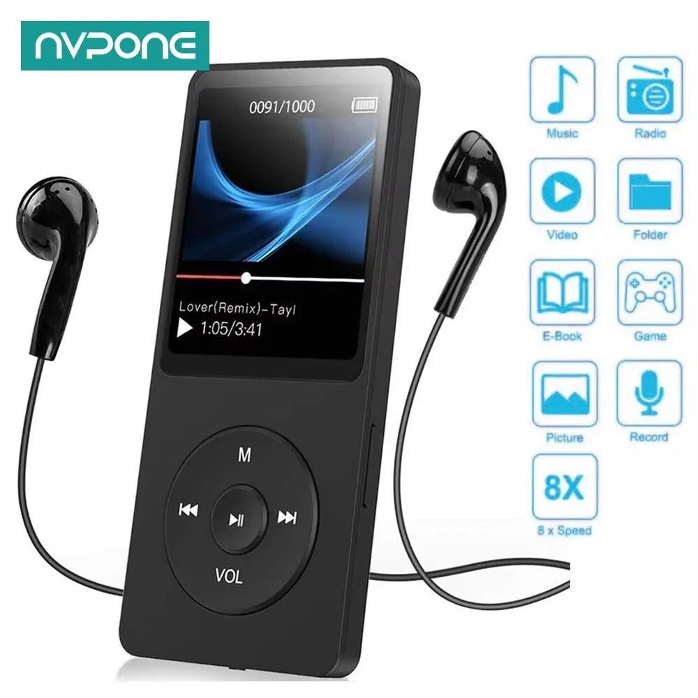 Reproductor MP3 MP4 Bluetooth con Pantalla TFT y E-book