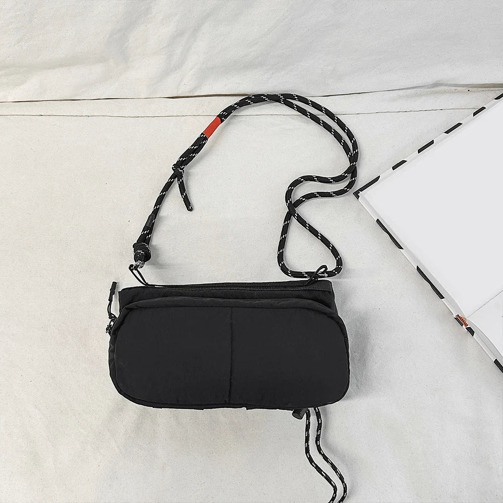 Diseño de bolso de hombro pequeño para deportes portátiles al aire libre, bolso para taza de agua, bolso cruzado, bolso funcional para botella de agua de un solo hombro