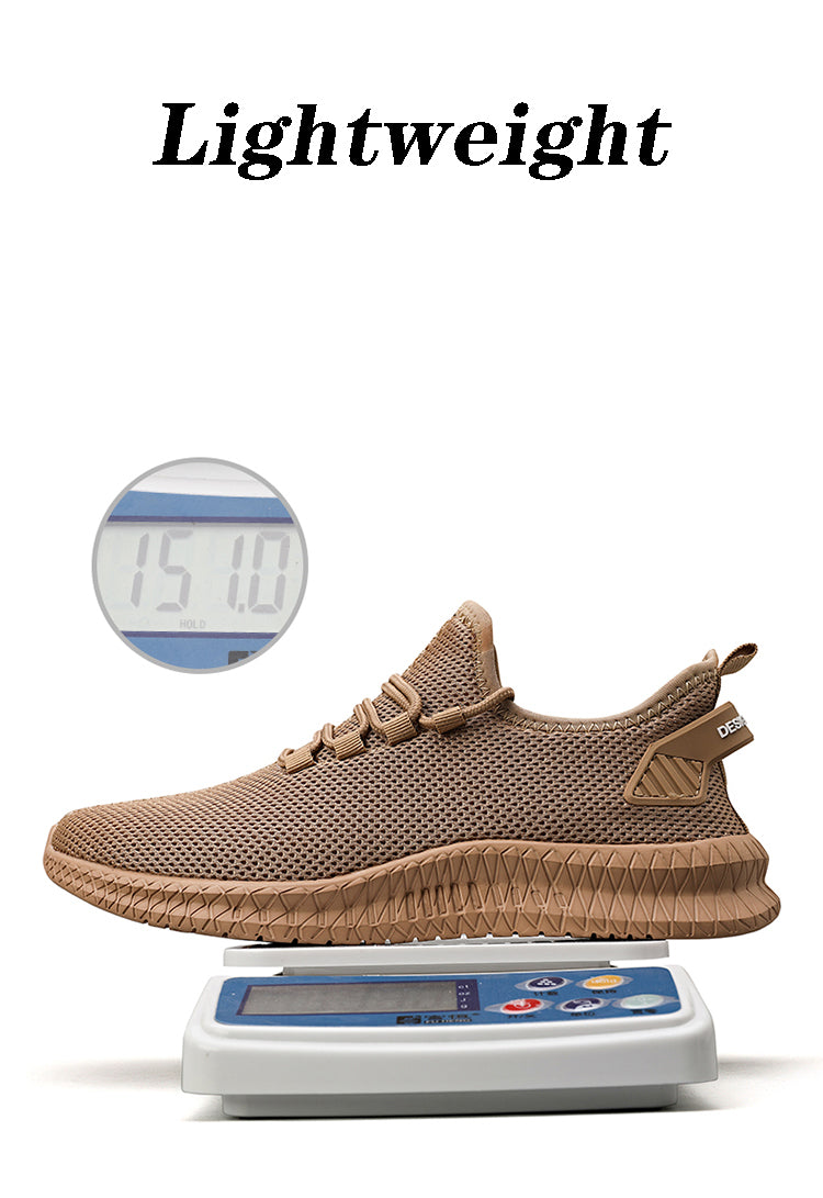 Zapatillas de correr transpirables y ligeras para hombre, Tenis antideslizantes para exteriores, zapatos deportivos suaves con cordones para caminar, 2023