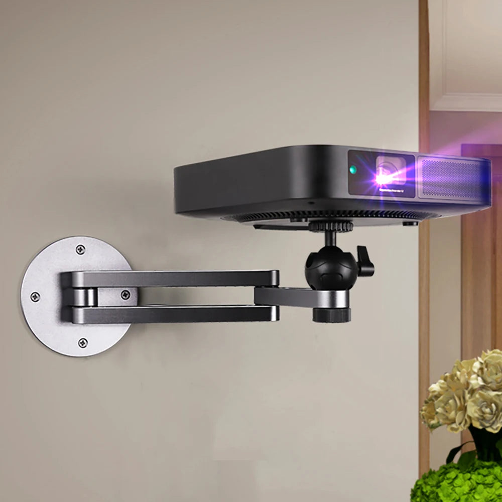 Soporte de pared para proyector de aleación de aluminio con rotación 360°
