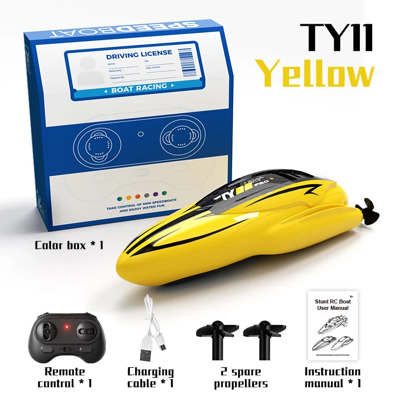 Barco RC de Alta Velocidad con Motor Dual y Control Remoto