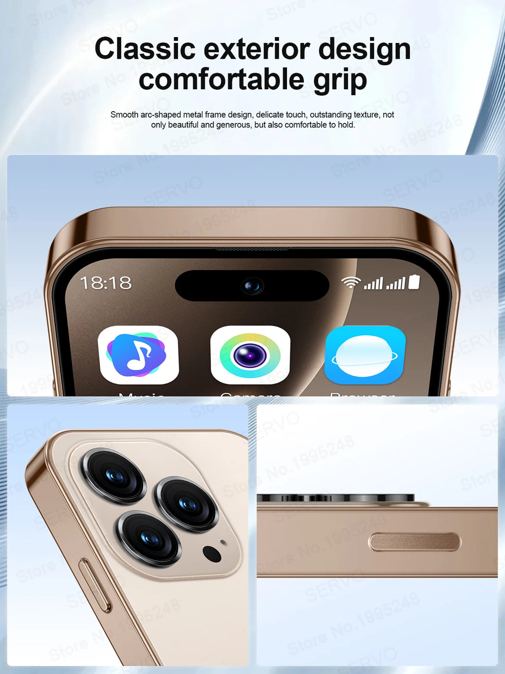 SERVO S16 Mini Android 12,0 teléfono inteligente 4G LTE 16GB/64GB Play Store WhatsAPP WiFi desbloqueo Facial teléfonos móviles de bolsillo pantalla de 4,0"