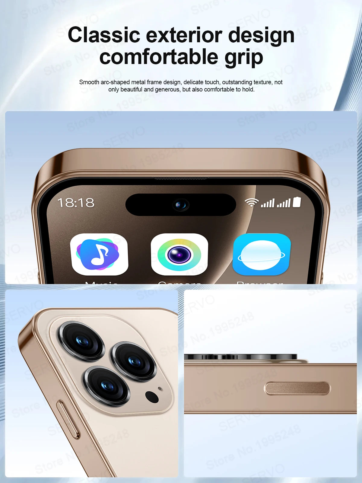 SERVO S16 Mini Android 12,0 teléfono inteligente 4G LTE 16GB/64GB Play Store WhatsAPP WiFi desbloqueo Facial teléfonos móviles de bolsillo pantalla de 4,0"