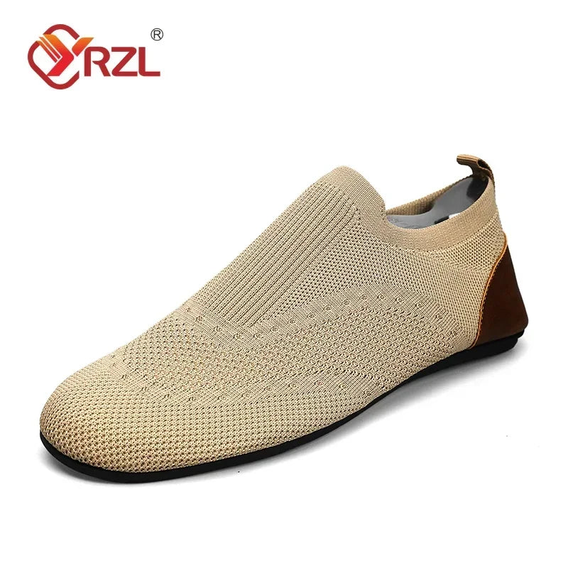 Mocasines YRZL para Hombre Planos Transpirables sin Cordones