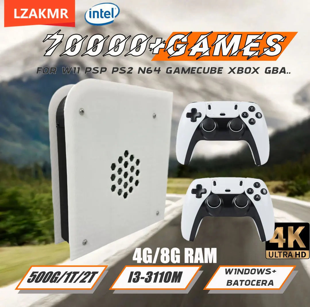 M15 60 + emuladores 2T consola de juegos Retro para el hogar Batocera I3-3110M 70000 + juegos para Wii PS2 PSP NGC N64 Win11 4G/8G mango inalámbrico