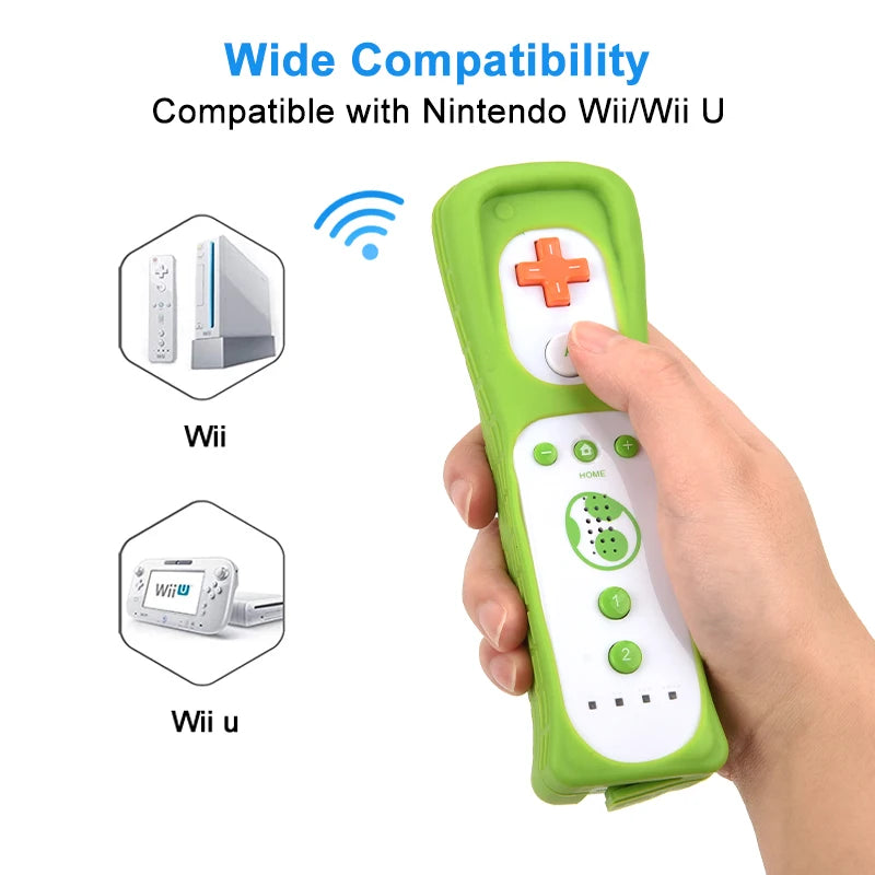 Control Remoto Inalámbrico con Motion Plus para Nintendo Wii y Wii U