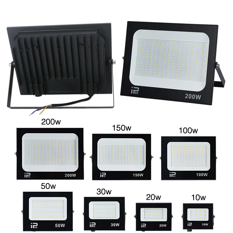 Reflector LED 100W-200W Impermeable para Exteriores 6500K