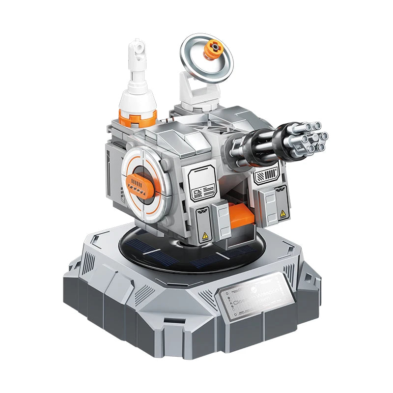 Juego de bloques de construcción militares con energía solar JAKI, adorno de escritorio, juguete educativo para ensamblar modelos, regalo de cumpleaños para niños