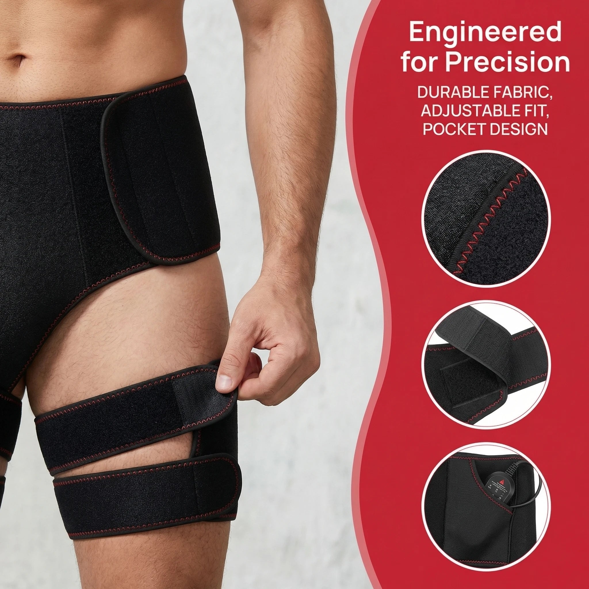 Faja Térmica Masajeadora Vibratoria para Cintura y Cadera