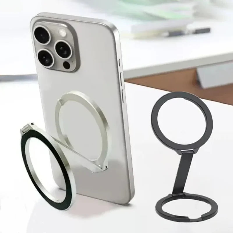 Soporte Magnético Universal Plegable de Doble Cara para Teléfono, Compatible con Magsafe, para Gimnasio, Caminadora, Auto, Soporte Plegable para Smartphone