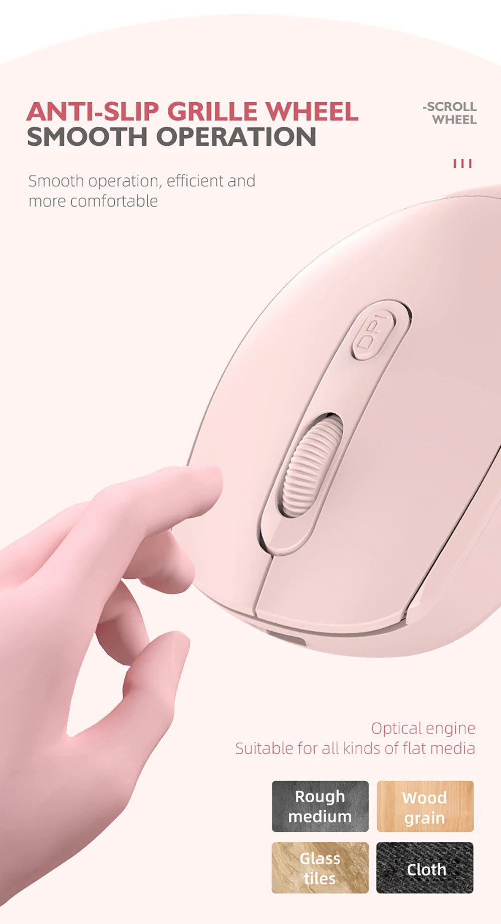 Ratón silencioso inalámbrico adecuado para juegos Esports de oficina de negocios Bluetooth 5,2 2,4G ratones de modo Dual ratón ergonómico recargable